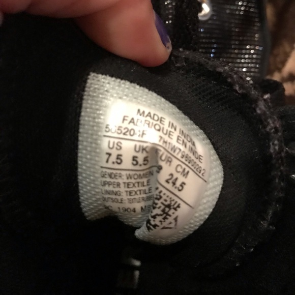 Black sparkle high-top converse - Picture 2 of 5